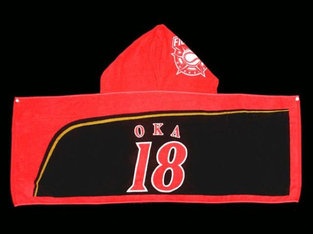 ☆【日本ハムファイターズ】岡 大海 18 フード付きタオル < レジャー/スポーツ  ☆【日本ハムファイターズ】岡 大海 18 フード付きタオル  < レジャー/スポーツの