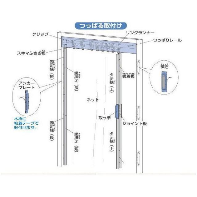 アミド 玄関用 全開式玄関用簡単網戸 TQ-2 省エネ・節電対策 < インテリア/ライフ アミド 玄関用 全開式玄関用簡単網戸 TQ-2 省エネ・節電対策 < インテリア/ライフの