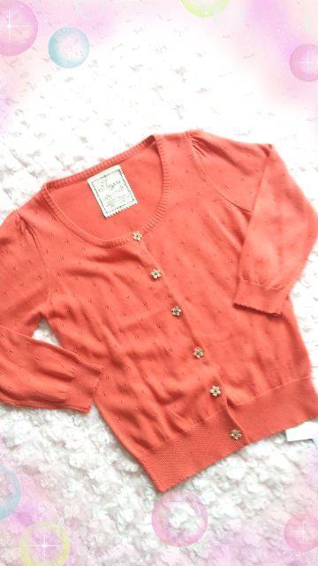 新品☆イング*装飾ボタン7分袖カーディガン < ブランド  新品☆イング*装飾ボタン7分袖カーディガン  < ブランドの