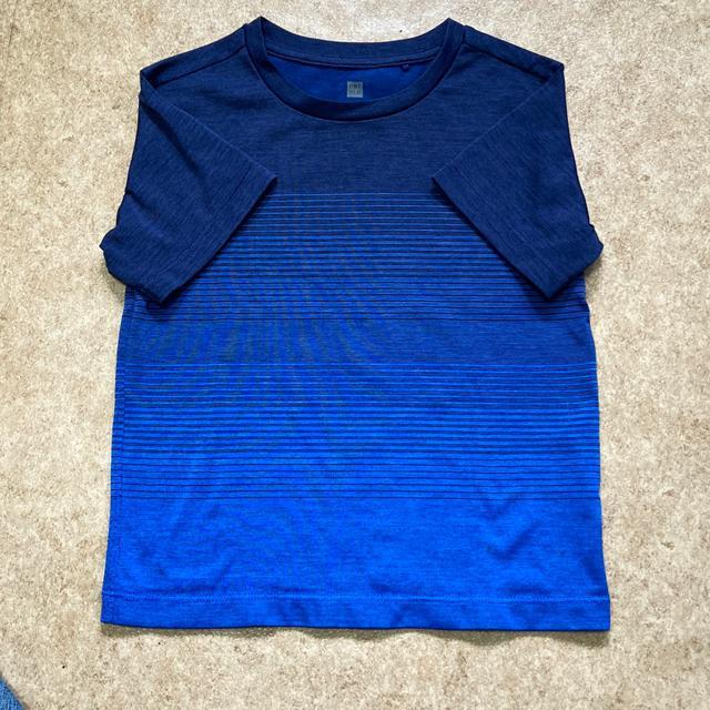 UNIQLO ドライTシャツ 110cm ブルー < ブランド  UNIQLO ドライTシャツ 110cm ブルー  < ブランドの