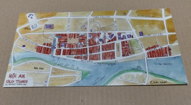 ベトナム Hoi An ホイアン 街図 ポストカード < ホビー  ベトナム Hoi An ホイアン 街図 ポストカード  < ホビーの