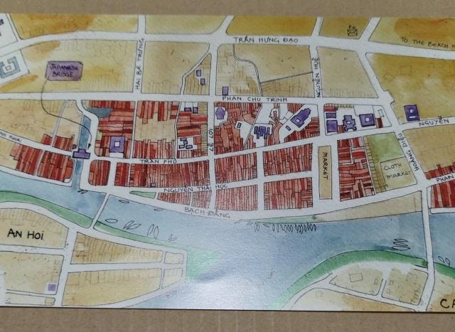 ベトナム Hoi An ホイアン 街図 ポストカード < ホビー  ベトナム Hoi An ホイアン 街図 ポストカード < ホビーの