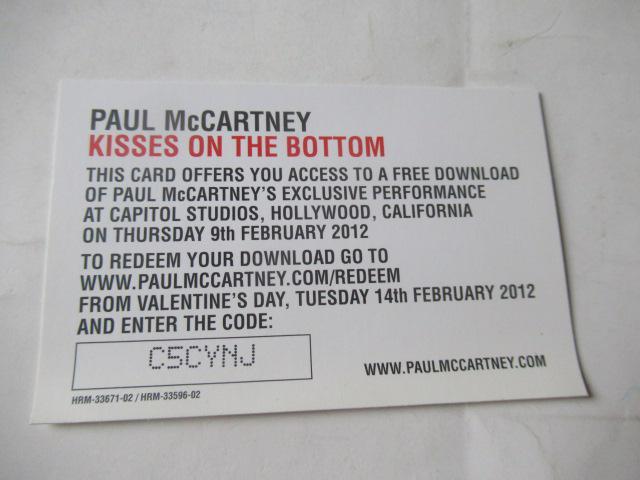 ポール・マッカートニー CD 「 Kisses On The Bottom 」 ポールの写真カード3枚付属  16曲入り  輸入盤 < CD/DVD/ビデオ  ポール・マッカートニー CD 「 Kisses On The Bottom 」 ポールの写真カード3枚付属  16曲入り  輸入盤 < CD/DVD/ビデオの