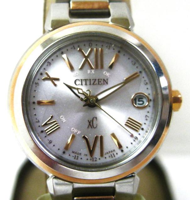 ほぼ未使用シチズンXC電波時計エコドライブ ES9434-53W ピンクゴールド < ブランド  ほぼ未使用シチズンXC電波時計エコドライブ ES9434-53W ピンクゴールド  < ブランドの