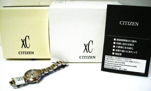 ほぼ未使用シチズンXC電波時計エコドライブ ES9434-53W ピンクゴールド < ブランド  ほぼ未使用シチズンXC電波時計エコドライブ ES9434-53W ピンクゴールド < ブランドの
