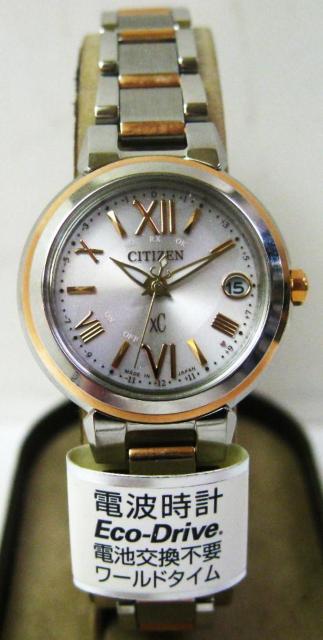 ほぼ未使用シチズンXC電波時計エコドライブ ES9434-53W ピンクゴールド < ブランド  ほぼ未使用シチズンXC電波時計エコドライブ ES9434-53W ピンクゴールド < ブランドの