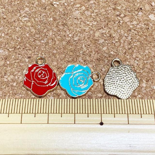 カラーチャーム薔薇4個ターコイズ < ペット/手芸/園芸  カラーチャーム薔薇4個ターコイズ < ペット/手芸/園芸の