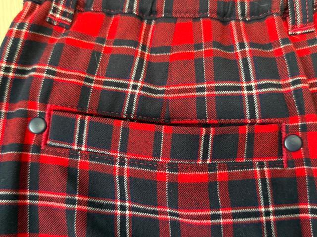 TIGORA ティゴラ 赤黒チェック ショートパンツ キュロットパンツ < レジャー/スポーツ  TIGORA ティゴラ 赤黒チェック ショートパンツ キュロットパンツ < レジャー/スポーツの