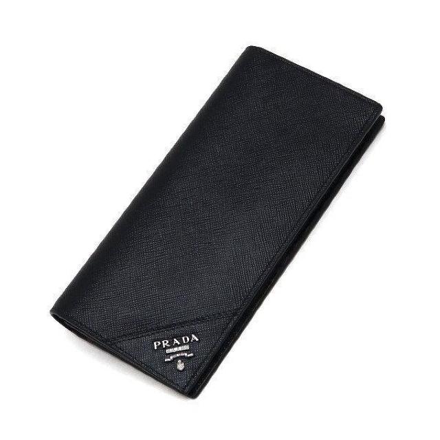 ◆ 本物 新品同様 ◆ PRADA プラダ 2つ折り長財布 小銭入れ付き レザー ブラック 黒 Gカード 箱 人気 2MV836 < ブランド  ◆ 本物 新品同様 ◆ PRADA プラダ 2つ折り長財布 小銭入れ付き レザー ブラック 黒 Gカード 箱 人気 2MV836 < ブランドの