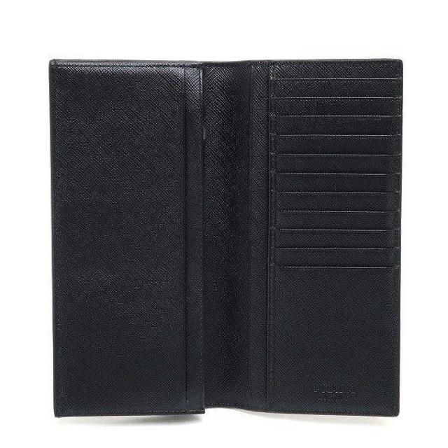 ◆ 本物 新品同様 ◆ PRADA プラダ 2つ折り長財布 小銭入れ付き レザー ブラック 黒 Gカード 箱 人気 2MV836 < ブランド  ◆ 本物 新品同様 ◆ PRADA プラダ 2つ折り長財布 小銭入れ付き レザー ブラック 黒 Gカード 箱 人気 2MV836 < ブランドの