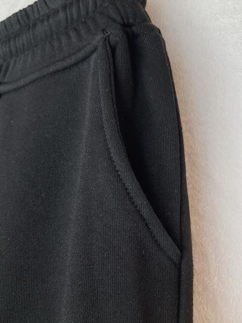 NieR CLOTHING ワンポイント プリント スエットパンツ 黒 F 地雷 N2m < 女性ファッション  NieR CLOTHING ワンポイント プリント スエットパンツ 黒 F 地雷 N2m < 女性ファッションの