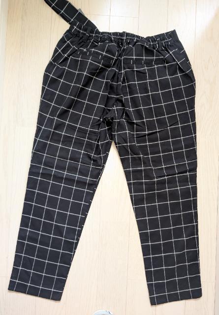 LL★grancontro★格子柄リボンベルト付きテーパードパンツ★新品★送料無料 < 女性ファッション LL★grancontro★格子柄リボンベルト付きテーパードパンツ★新品★送料無料 < 女性ファッションの