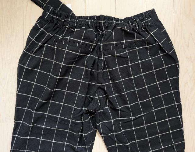 LL★grancontro★格子柄リボンベルト付きテーパードパンツ★新品★送料無料 < 女性ファッション LL★grancontro★格子柄リボンベルト付きテーパードパンツ★新品★送料無料 < 女性ファッションの