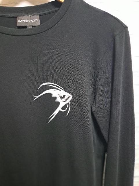 ☆EMPORIO ARMANI エンポリオ アルマーニ ロゴ イーグル 長袖Tシャツ ロンT/メンズ/S☆新作モデル < ブランド ☆EMPORIO ARMANI エンポリオ アルマーニ ロゴ イーグル 長袖Tシャツ ロンT/メンズ/S☆新作モデル < ブランドの