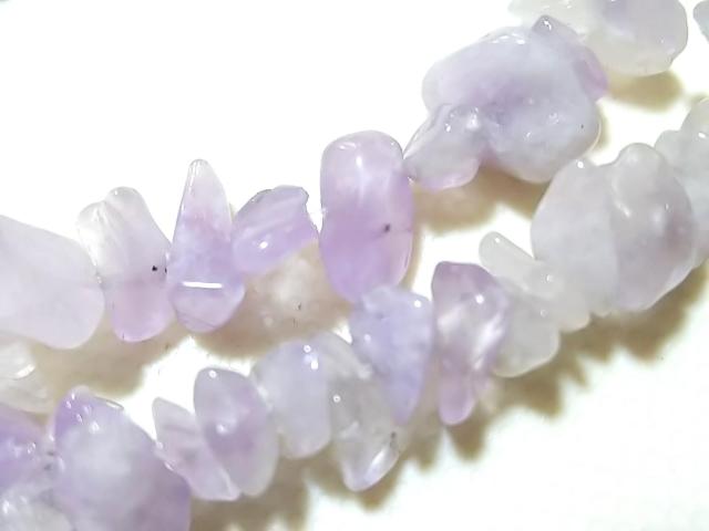 天然石★ラベンダーアメジスト さざれ 1連 < 女性アクセサリー/時計  天然石★ラベンダーアメジスト さざれ 1連 < 女性アクセサリー/時計の