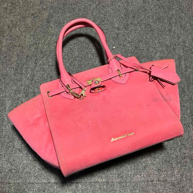 【SAMANTHAVEGA / サマンサベガ】 スエード調バチェロ ハンドバッグ < ブランド 【SAMANTHAVEGA / サマンサベガ】 スエード調バチェロ ハンドバッグ < ブランドの