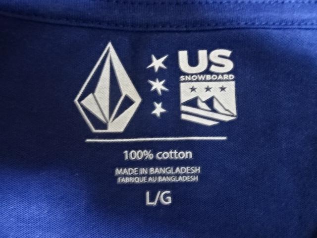 激レア ボルコム x TEAM USAスノーボード ロングT US Lサイズ 紺 < ブランド  激レア ボルコム x TEAM USAスノーボード ロングT US Lサイズ 紺 < ブランドの