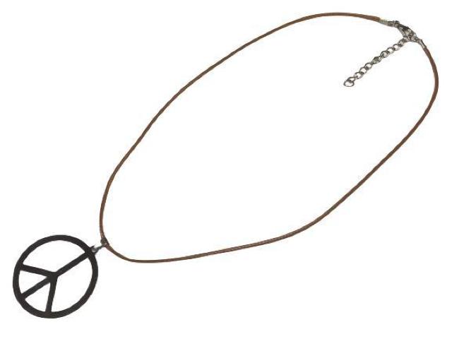 ピースマーク ネックレス チェーンブラウン トップシルバー ステンレス メンズ レディース ペンダント アクセサリー < 男性アクセサリー/時計  ピースマーク ネックレス チェーンブラウン トップシルバー ステンレス メンズ レディース ペンダント アクセサリー < 男性アクセサリー/時計の