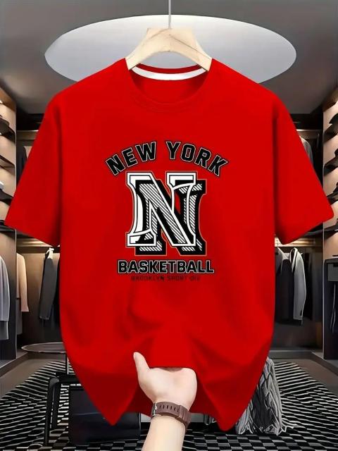 超お買い得990円★メンズカジュアルNBAロゴTシャツ、紫、ポリエステル、綿混紡 USAサイズS(日本サイズL相当)赤 < 男性ファッション  超お買い得990円★メンズカジュアルNBAロゴTシャツ、紫、ポリエステル、綿混紡 USAサイズS(日本サイズL相当)赤  < 男性ファッションの