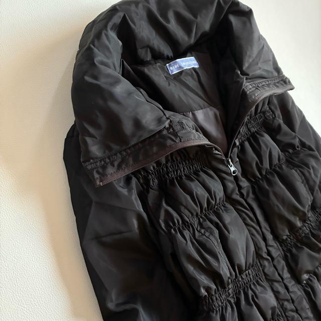 ◆美品◆ブルーコレクション自由が丘◆フリルロングダウンコート◆ブラウン◆L < 女性ファッション ◆美品◆ブルーコレクション自由が丘◆フリルロングダウンコート◆ブラウン◆L < 女性ファッションの