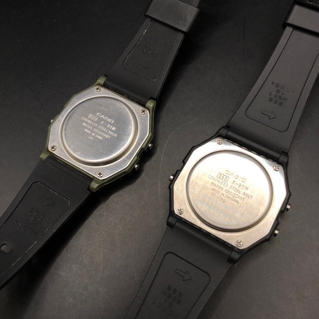 即決 CASIO カシオ 腕時計 F-91W 2個セット < ブランド 即決 CASIO カシオ 腕時計 F-91W 2個セット < ブランドの
