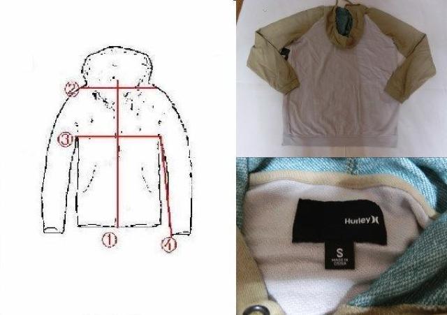 【Hurley】ロゴ刺繍入リプルオーバーパーカーUS S オフホワイト < ブランド  【Hurley】ロゴ刺繍入リプルオーバーパーカーUS S オフホワイト < ブランドの