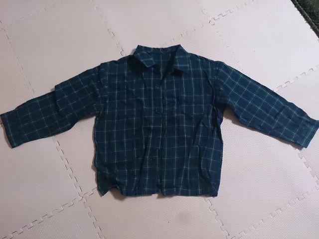 100 チェックのシャツブラウス 美品 < キッズ/ベビー  100 チェックのシャツブラウス 美品  < キッズ/ベビーの