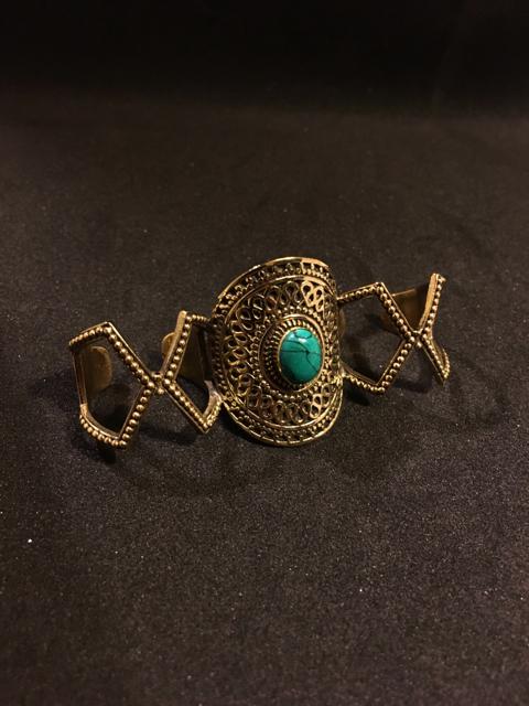 天然石三連ブラスリング★アジアン★エスニック★サイケ★ < 女性アクセサリー/時計 天然石三連ブラスリング★アジアン★エスニック★サイケ★ < 女性アクセサリー/時計の