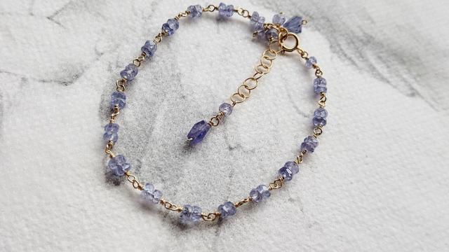 14kgf*タンザナイトのブレスレット*24020 < 女性アクセサリー/時計 14kgf*タンザナイトのブレスレット*24020 < 女性アクセサリー/時計の