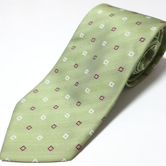 FLAMBOYANT ネクタイ 黄緑系 柄 625 < 男性ファッション  FLAMBOYANT ネクタイ 黄緑系 柄 625  < 男性ファッションの