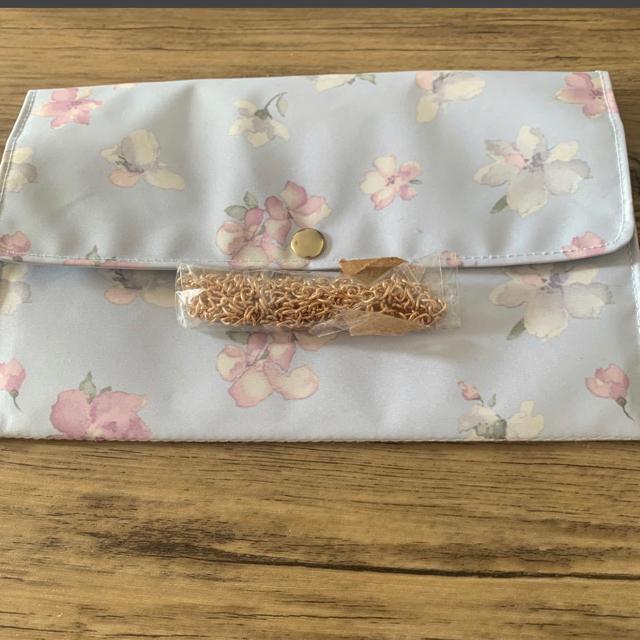 花柄★パステルカラー★クラッチ,ショルダー2Way。Bag。チェーンつき。 < 女性ファッション  花柄★パステルカラー★クラッチ,ショルダー2Way。Bag。チェーンつき。  < 女性ファッションの