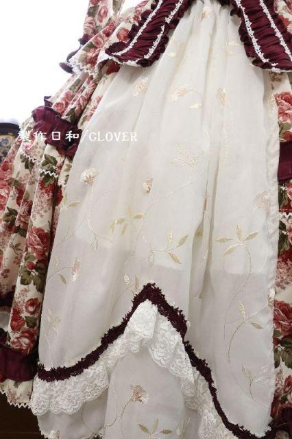 ボルドー薔薇柄セットアップ L〜2Lサイズ < 女性ファッション  ボルドー薔薇柄セットアップ L〜2Lサイズ < 女性ファッションの