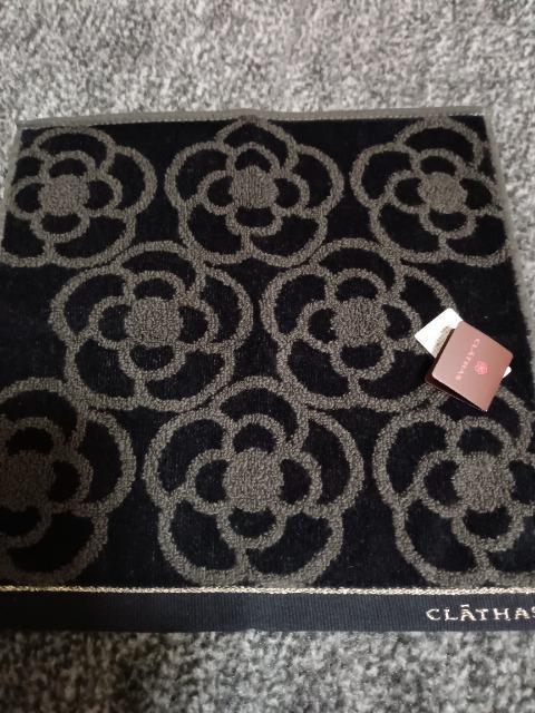 新品 CLATHAS クレイサス タオル ハンカチ 黒 F < ブランド 新品 CLATHAS クレイサス タオル ハンカチ 黒 F < ブランドの