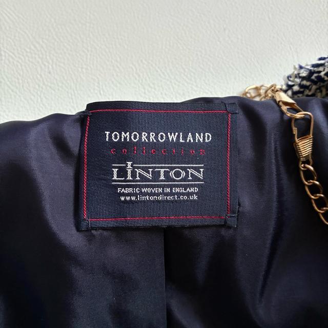 ◆未使用級◆トゥモローランド◆リントン社ツイードノーカラージャケット◆S < ブランド ◆未使用級◆トゥモローランド◆リントン社ツイードノーカラージャケット◆S < ブランドの