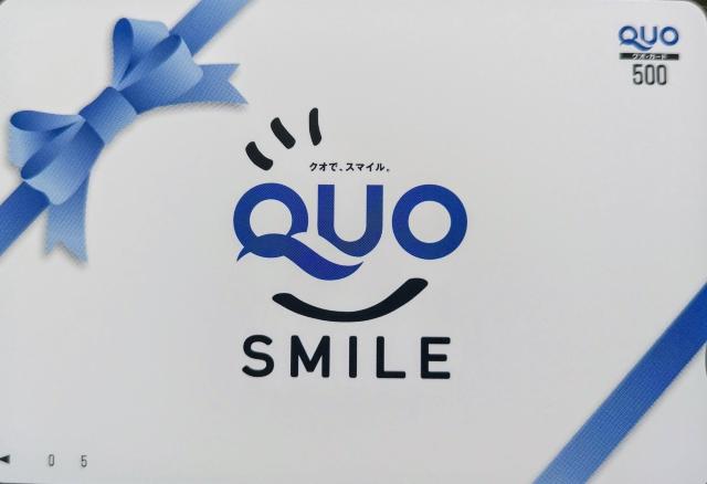 QUO�J�[�h 500�~ �M�t�g�p ��������  �� �`�P�b�g/������ 