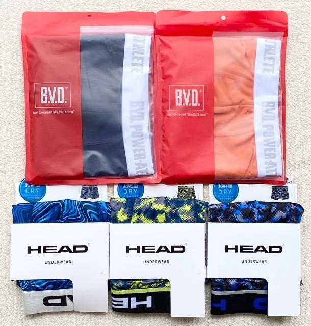 B.V.D��HEAD �{�N�T�[�p���c �r�T�C�Y 5���Z�b�g  �� �j���t�@�b�V������ 