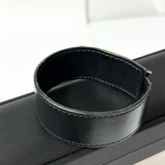 HERMES エルメス ブレスレット バングル レザー ブレスレット バングル カフブレスレット ブラック ゴールド < ブランド HERMES エルメス ブレスレット バングル レザー ブレスレット バングル カフブレスレット ブラック ゴールド < ブランドの