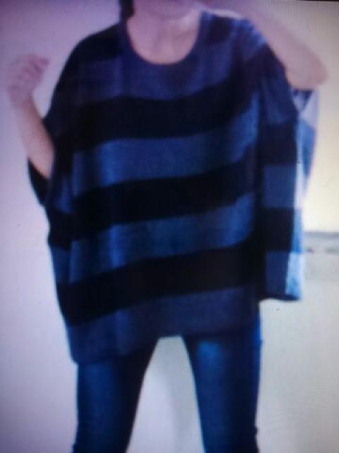 ●cloud nine●ビックボーダーゆるニットプルオーバー新品ダークネイビー×ネイビー < ブランド ●cloud nine●ビックボーダーゆるニットプルオーバー新品ダークネイビー×ネイビー < ブランドの