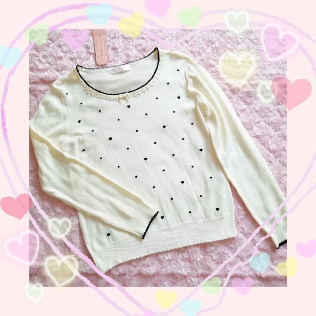 新品☆プライムパターン*ハート刺繍ニット&花刺繍スカートset < ブランド  新品☆プライムパターン*ハート刺繍ニット&花刺繍スカートset < ブランドの