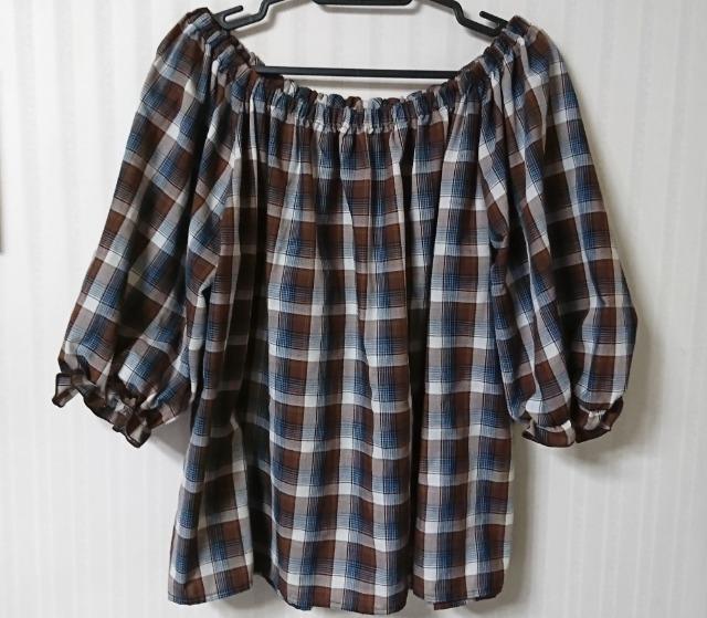 GU★チェック柄 オフショル トップス < ブランド GU★チェック柄 オフショル トップス < ブランドの