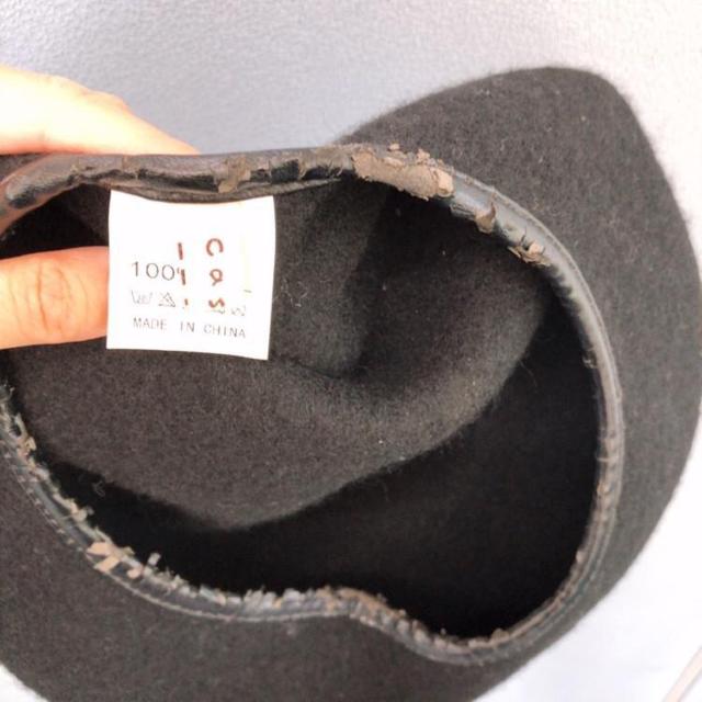 ◆パイピングベレー帽◆ブラック/ウール100%★韓国コーデ♪韓国ファッション < 女性ファッション ◆パイピングベレー帽◆ブラック/ウール100%★韓国コーデ♪韓国ファッション < 女性ファッションの