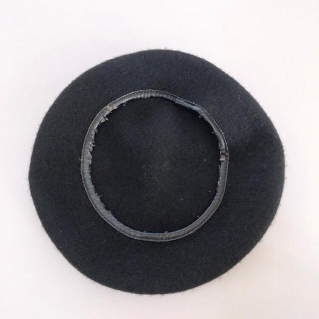 ◆パイピングベレー帽◆ブラック/ウール100%★韓国コーデ♪韓国ファッション < 女性ファッション ◆パイピングベレー帽◆ブラック/ウール100%★韓国コーデ♪韓国ファッション < 女性ファッションの