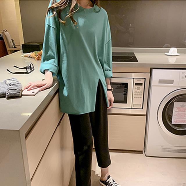 送料無料 新品 チュニックtシャツ レディース スリットT < 女性ファッション  送料無料 新品 チュニックtシャツ レディース スリットT < 女性ファッションの