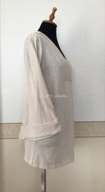 シルク混 七分袖ニット ベージュ 日本製 未使用タグ付き < 女性ファッション  シルク混 七分袖ニット ベージュ 日本製 未使用タグ付き < 女性ファッションの