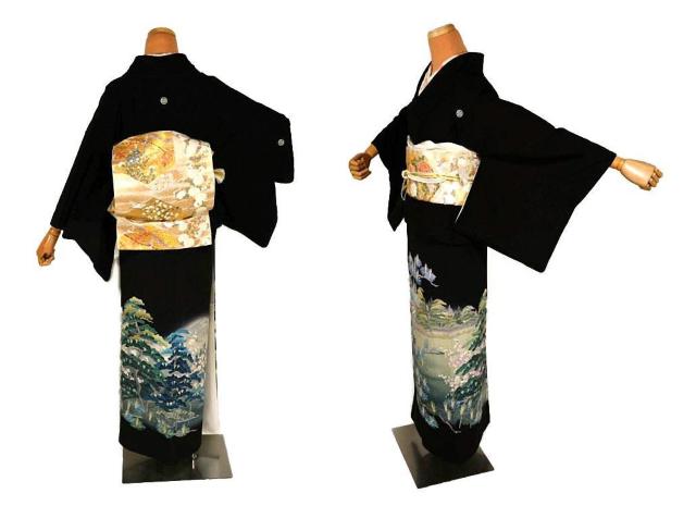 【最高峰】新品同様 十日町友禅作家【阿部佳雪】竜安寺 比翼付 黒留袖 身丈162.5cm 裄丈63cm T3519 < 女性ファッション  【最高峰】新品同様 十日町友禅作家【阿部佳雪】竜安寺 比翼付 黒留袖 身丈162.5cm 裄丈63cm T3519 < 女性ファッションの