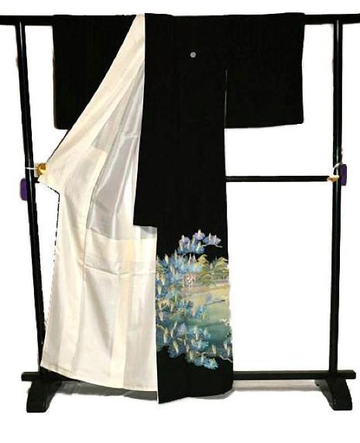 【最高峰】新品同様 十日町友禅作家【阿部佳雪】竜安寺 比翼付 黒留袖 身丈162.5cm 裄丈63cm T3519 < 女性ファッション  【最高峰】新品同様 十日町友禅作家【阿部佳雪】竜安寺 比翼付 黒留袖 身丈162.5cm 裄丈63cm T3519 < 女性ファッションの