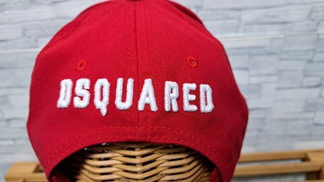 ☆DSQUARED2 ディースクエアード ICON ロゴ キャップ 帽子☆フリーサイズ/赤 < ブランド ☆DSQUARED2 ディースクエアード ICON ロゴ キャップ 帽子☆フリーサイズ/赤 < ブランドの