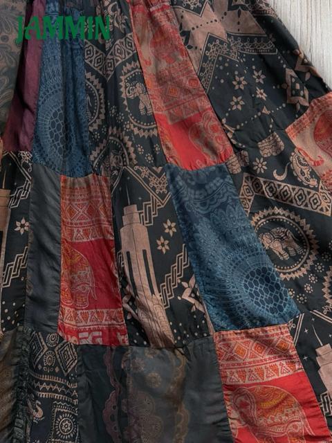 パッチワークフレアスカート エスニック アジアン ロングスカート パッチワーク < 女性ファッション パッチワークフレアスカート エスニック アジアン ロングスカート パッチワーク < 女性ファッションの