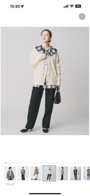 BLACK フリルチェックブラウス < 女性ファッション BLACK フリルチェックブラウス < 女性ファッションの