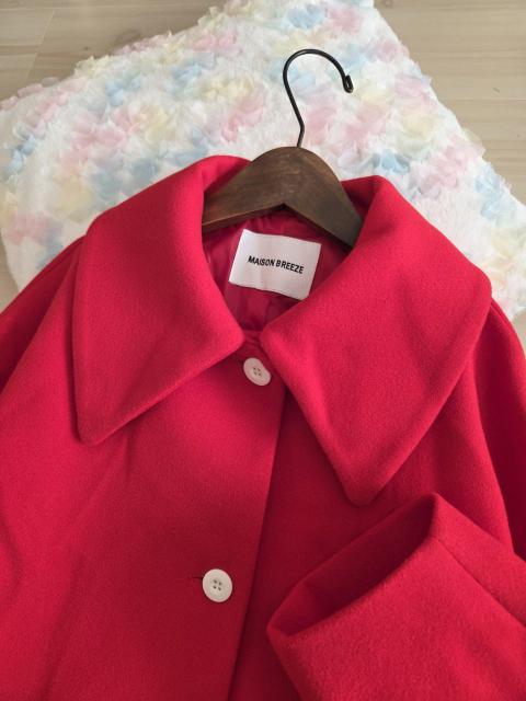 SETUP7コート★華やかなポピーレッドのステンカラーコート < 女性ファッション SETUP7コート★華やかなポピーレッドのステンカラーコート < 女性ファッションの